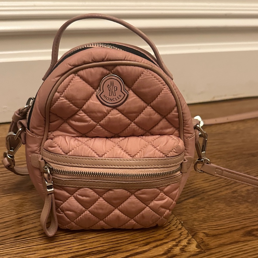 Moncler Blush Quilted Mini Bag
